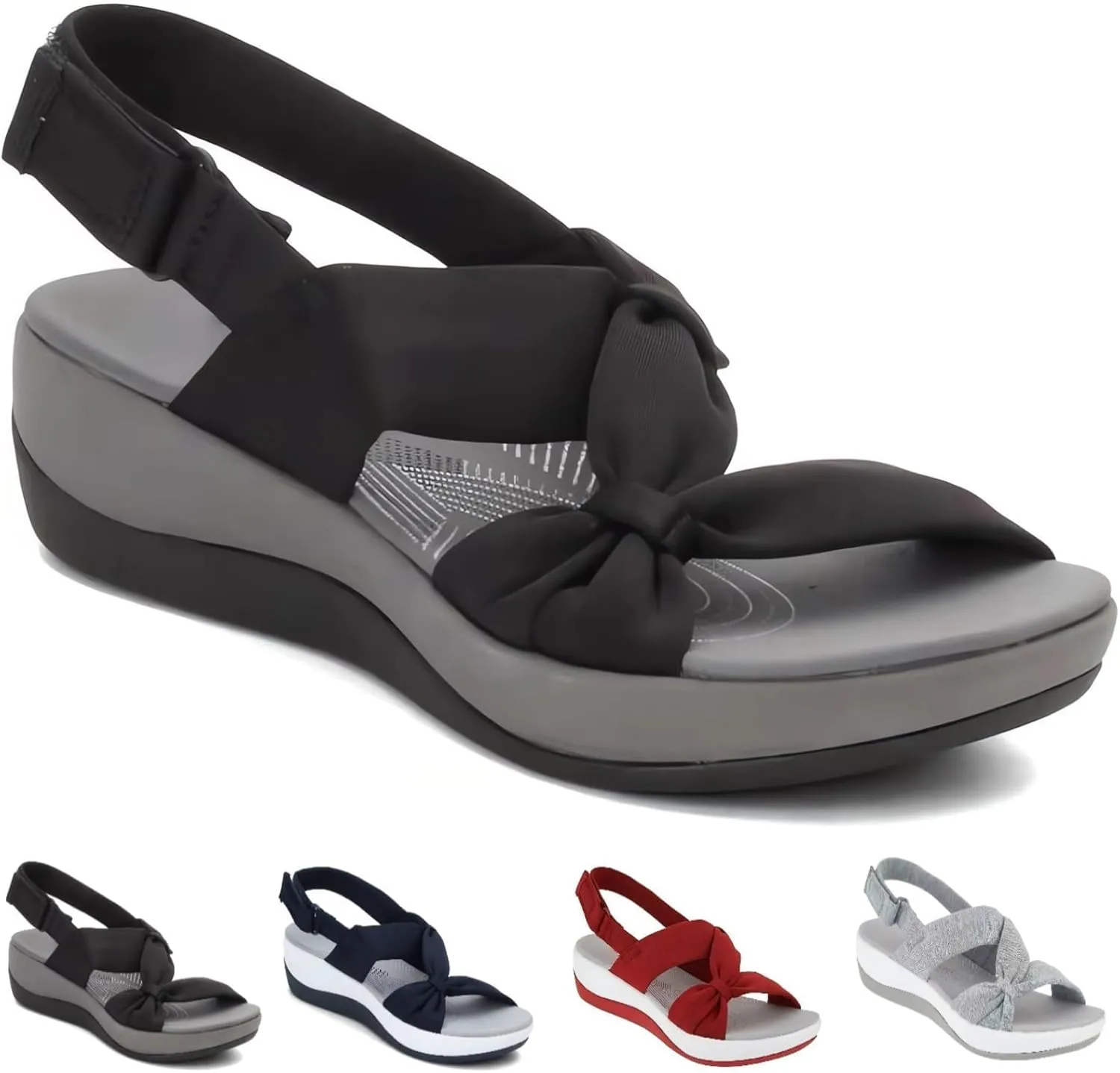 2025 New Orthopedic Flats for Women, Women's Comfortable Orthopedic Arch Support Shoes, Cushioned Footbed Dress Sandals, Soft Cushion Flats Sports Wide Fit Ladies, Cute Dress Walking Sandals