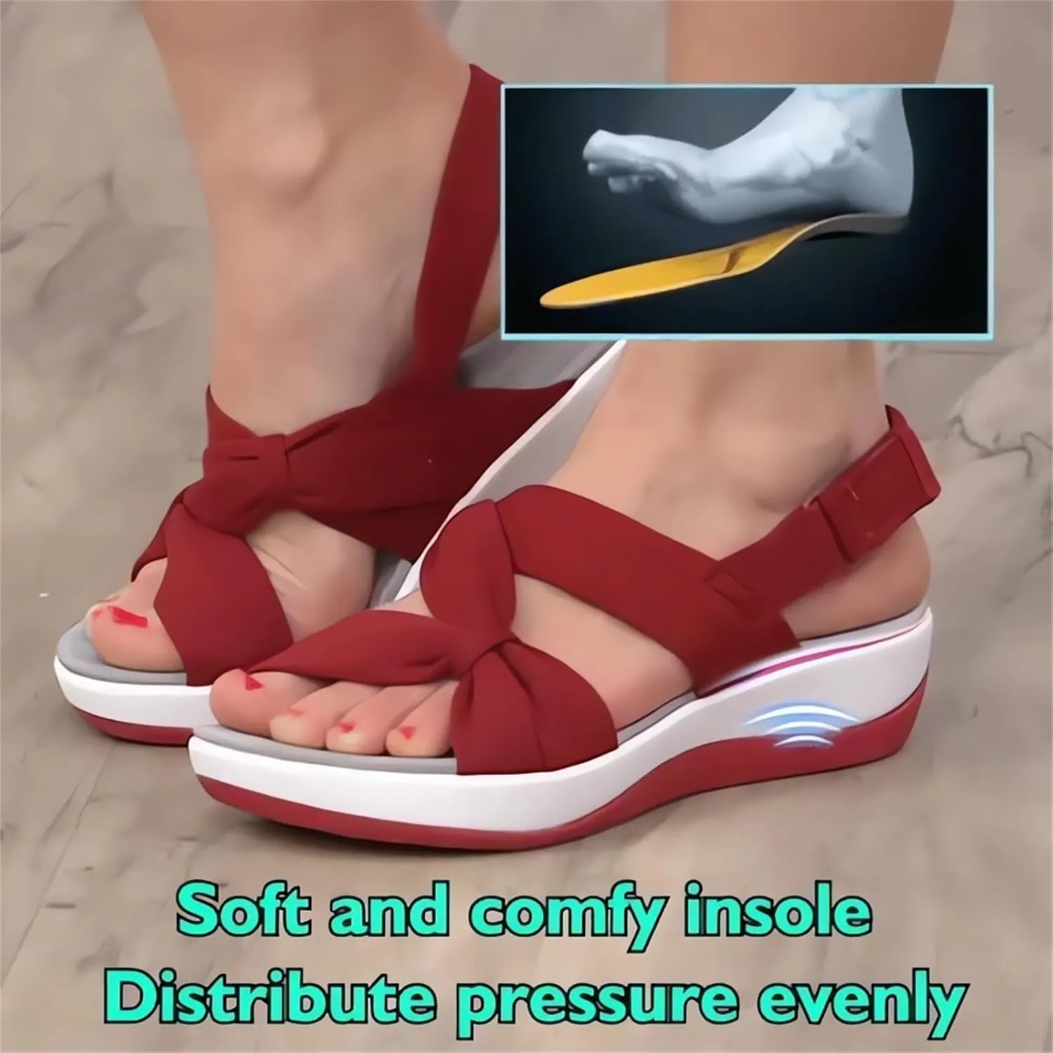 2025 New Orthopedic Flats for Women, Women's Comfortable Orthopedic Arch Support Shoes, Cushioned Footbed Dress Sandals, Soft Cushion Flats Sports Wide Fit Ladies, Cute Dress Walking Sandals