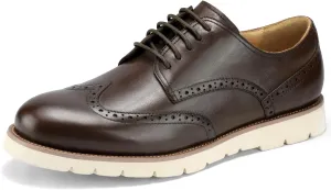 2025 Premium Top Layer Cowhide Genuine Leather, More Classy Comfortable Breathable Durable, All Seazons Classic Brogue Casual Dress Shoes for Men Reminder: Plz Check Size Chart