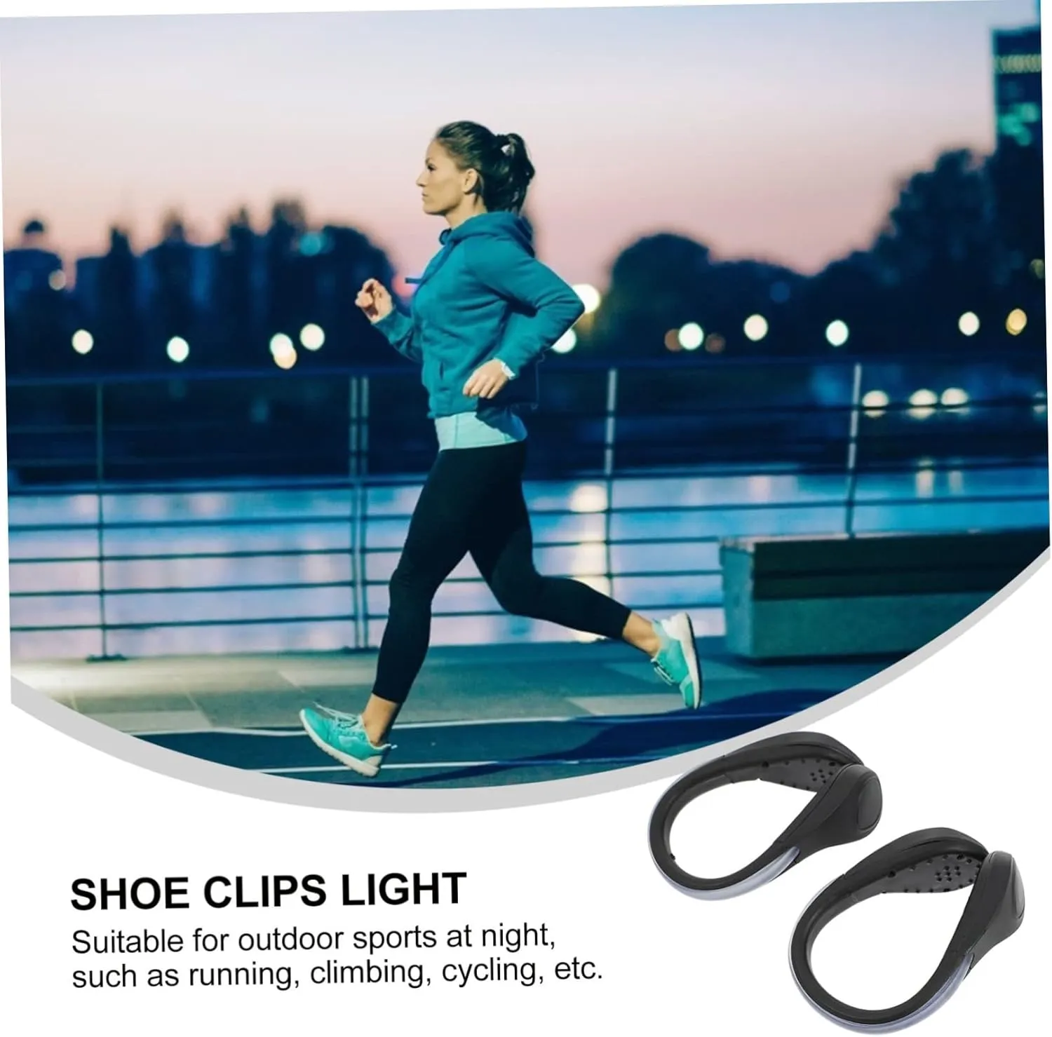 2pcs Luminous Shoe Clip Lights Running Sneakers LED Security Lights Outdoor LED Running Lights Running