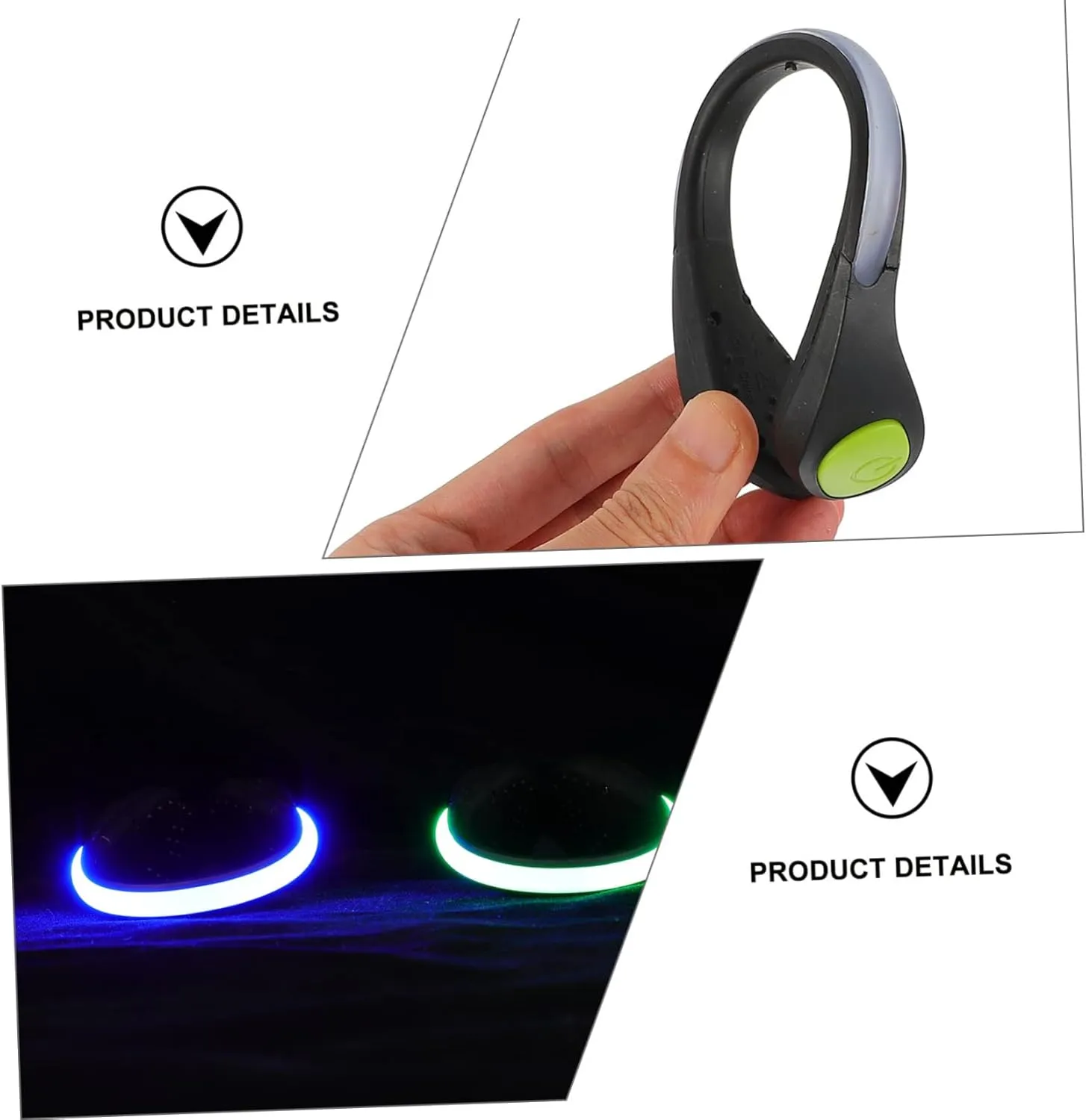 2pcs Luminous Shoe Clip Lights Running Sneakers LED Security Lights Outdoor LED Running Lights Running