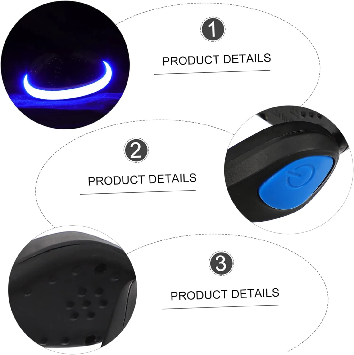 2pcs Luminous Shoe Clip Lights Running Sneakers LED Security Lights Outdoor LED Running Lights Running