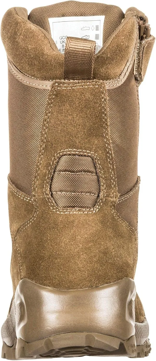 5.11 Tactical Men's A.T.A.C. 2.0 8-Inch Storm Boots, Ortholite Footbed, Slip-Resistant Outsole, Style 12392