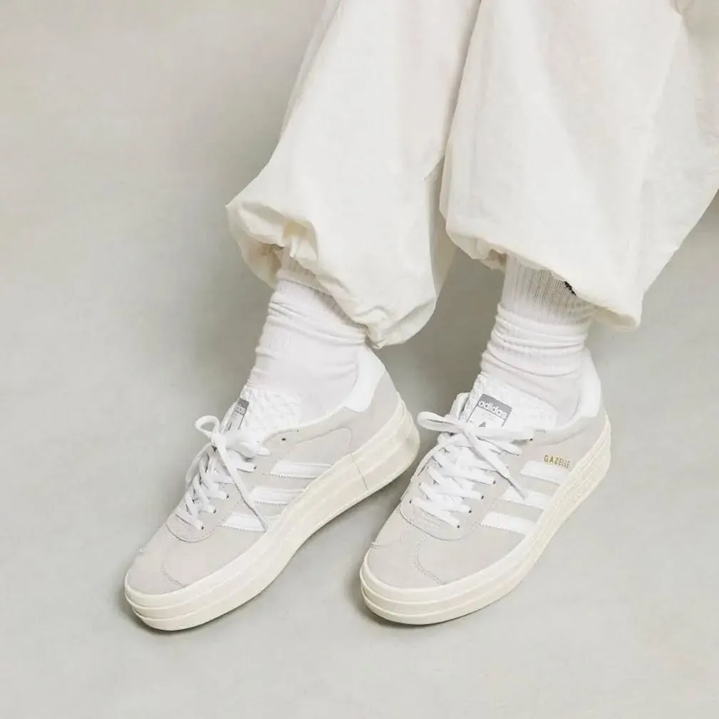 Adidas Gazelle Bold Grey White (Women's)
