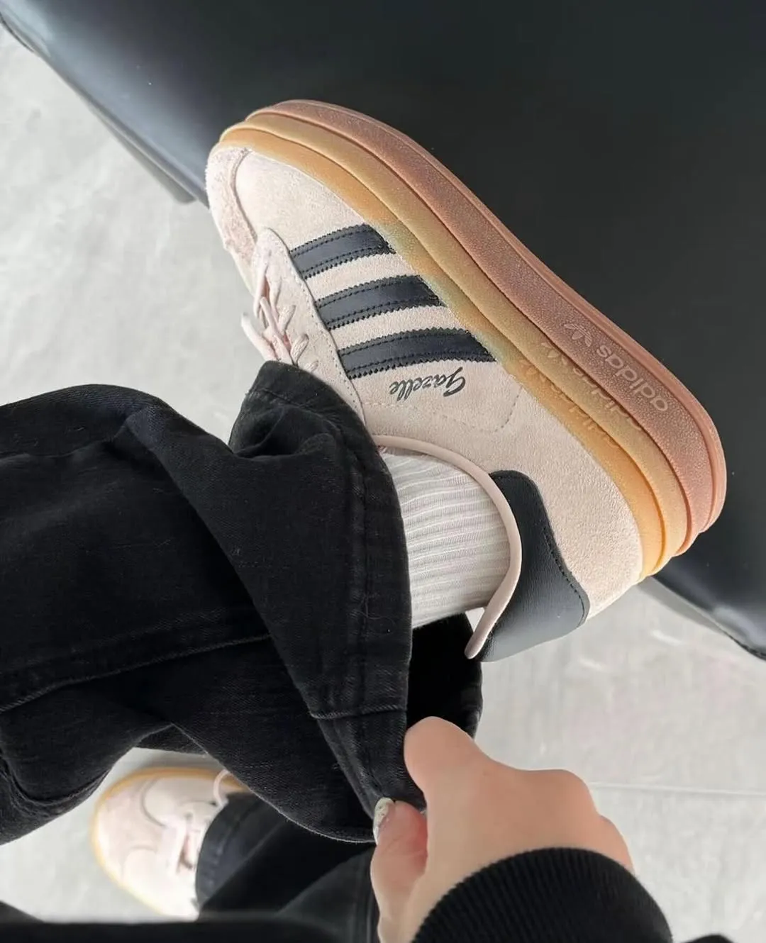 Adidas Gazelle Bold Wonder Quartz Black Gum (W)