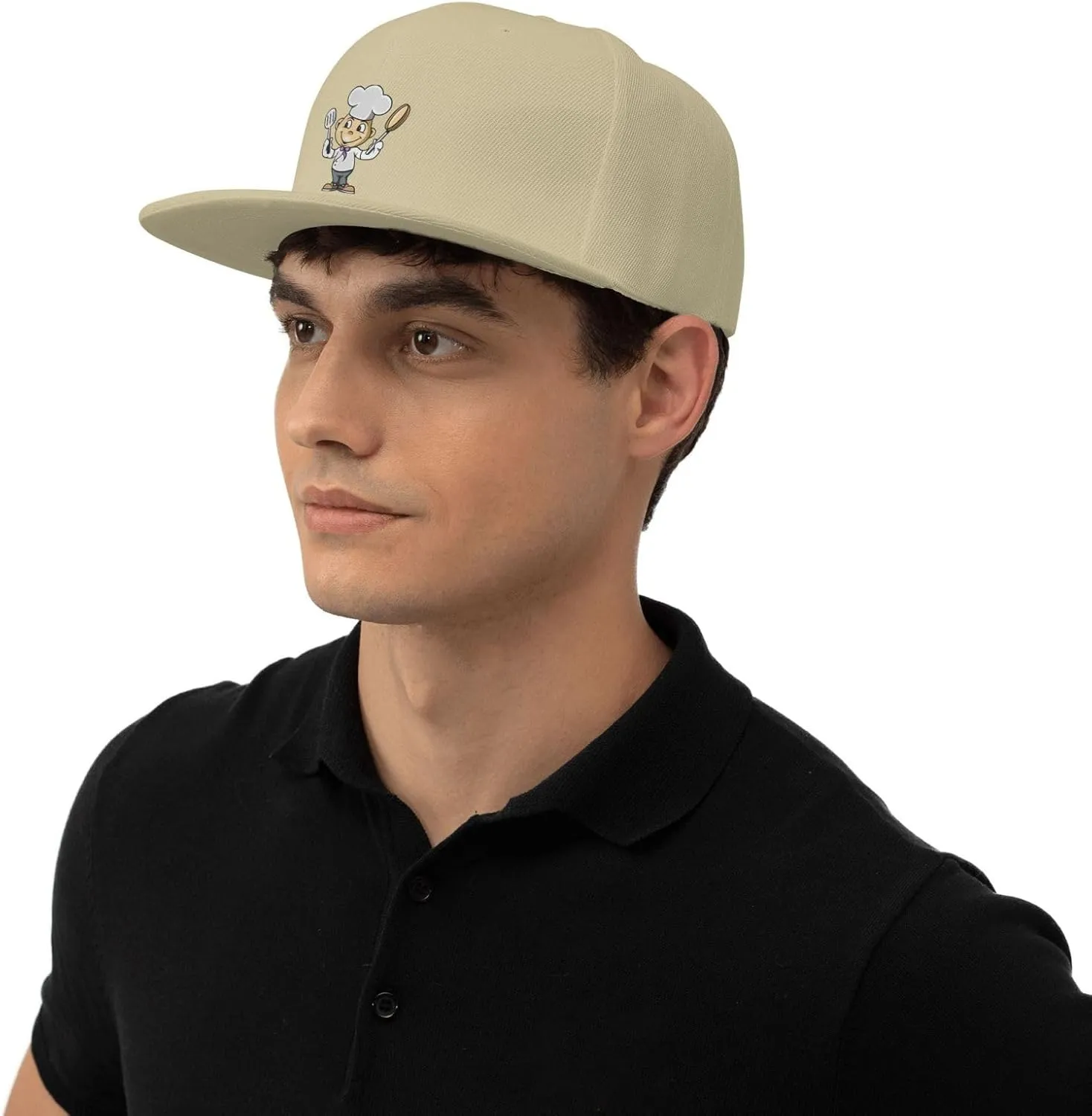 Adjustable Chef with Spatula and Frying Pan Snapback Hat for Men Women Baseball Cap Dad Hats