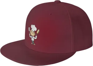 Adjustable Chef with Spatula and Frying Pan Snapback Hat for Men Women Baseball Cap Dad Hats