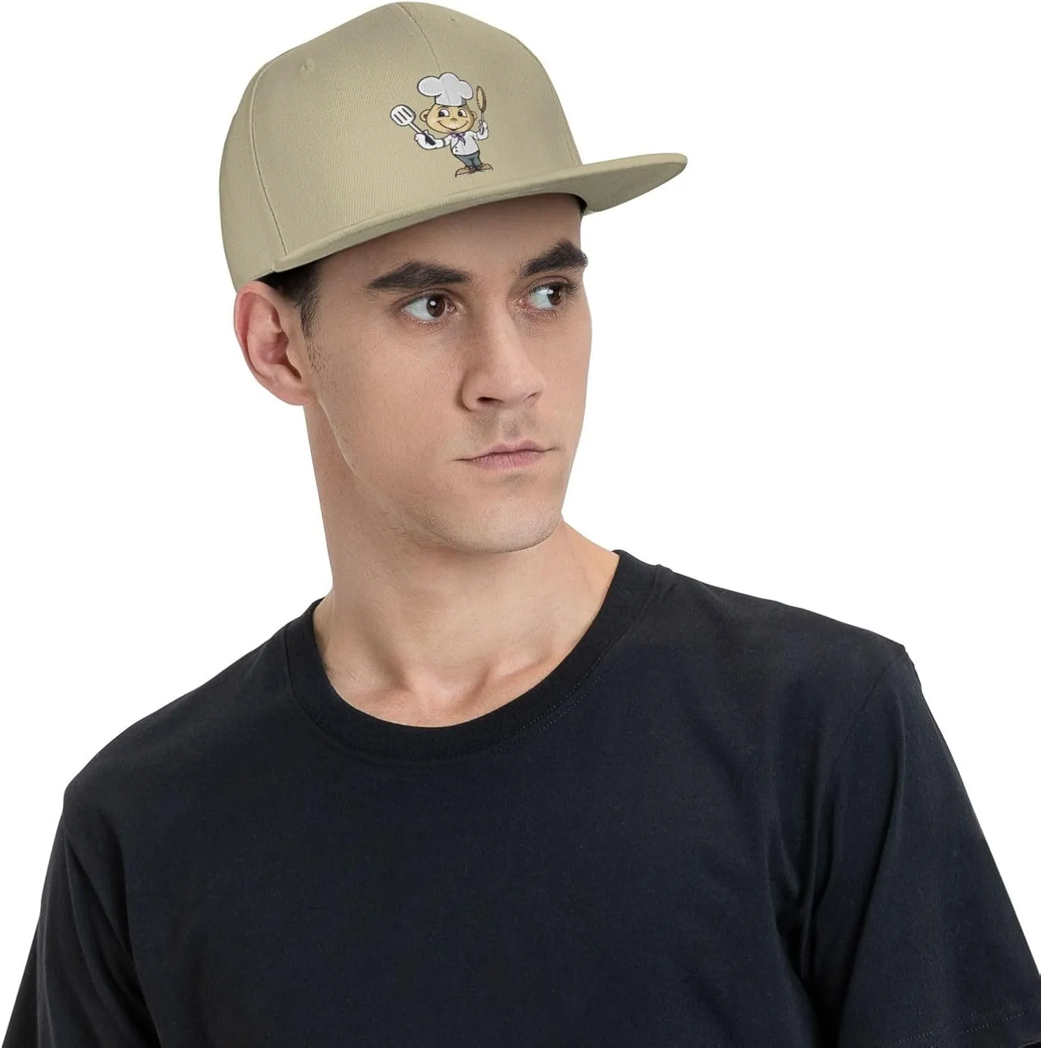 Adjustable Chef with Spatula and Frying Pan Snapback Hat for Men Women Baseball Cap Dad Hats