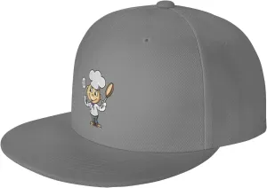 Adjustable Chef with Spatula and Frying Pan Snapback Hat for Men Women Baseball Cap Dad Hats
