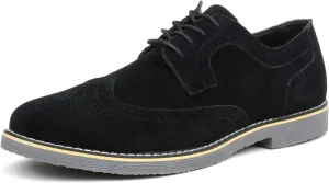 Alpine Swiss Beau Mens Dress Shoes Genuine Suede Wingtip Brogue Lace Up Oxfords