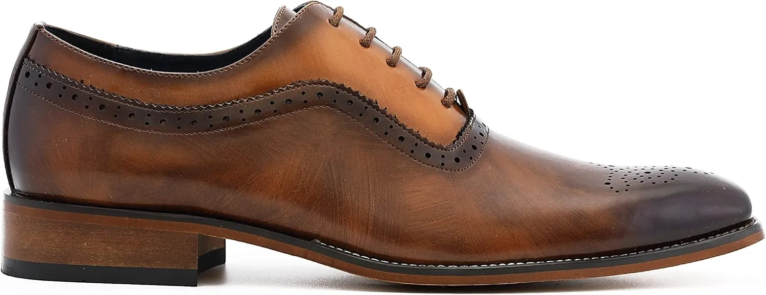 Amali Piedmont - Mens Dress Shoes - Oxford Shoes for Men - Tuxedo Shoes - Lace Up Mens Casual Dress Shoes