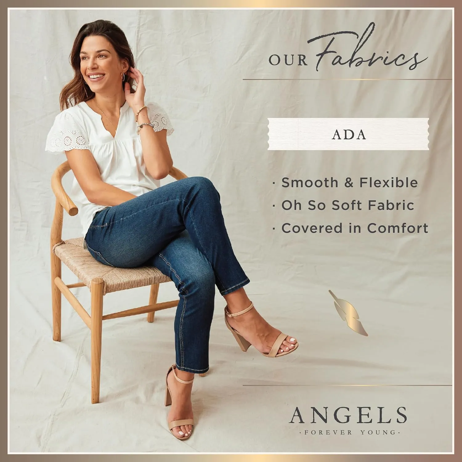 Angels Forever Young Women's Ada Wide Leg Tie Waist Pants
