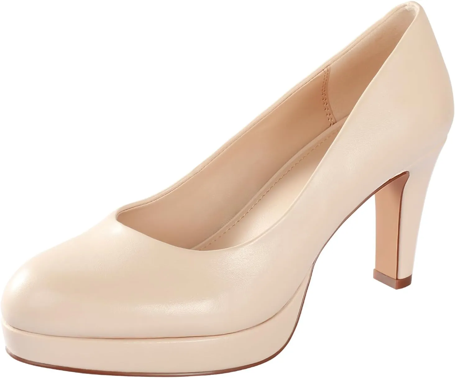Ankis Women's Pumps - Womens Comfy Close Toe Heels - 3.15in Black Dress Shoes for Women - Comfortable Work Heels for Women - Black Heels, Nude Heels, White Heels,Gold Heels, Silver Heels for Women