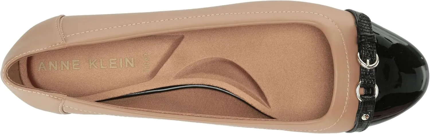 Anne Klein Womens Embellished Faux Leather Moccasins