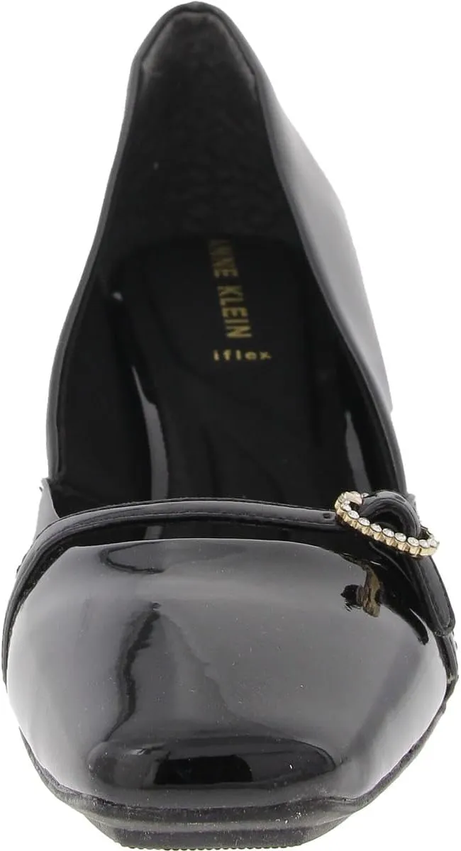 Anne Klein Womens Lexington Patent Lace Up Boat Shoes