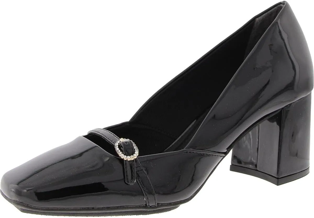 Anne Klein Womens Lexington Patent Lace Up Boat Shoes