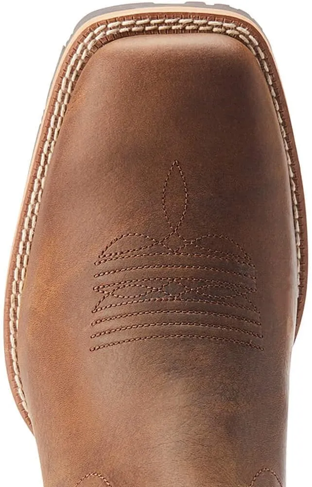 ARIAT Mens Hybrid Low Boy Square Toe Chelsea Casual Boots Ankle - Brown