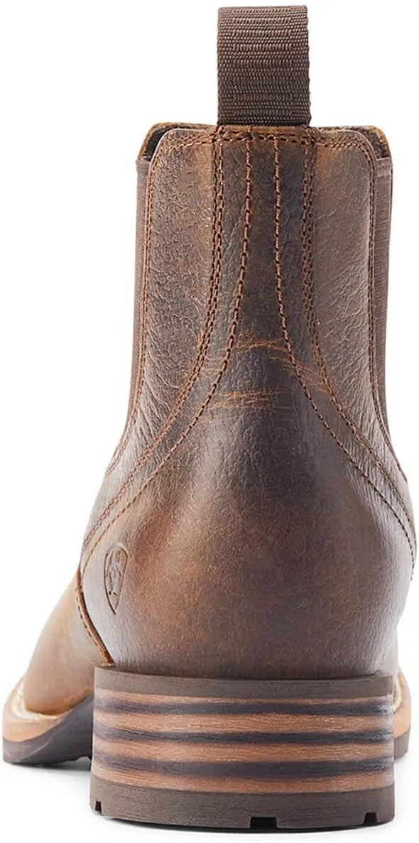 ARIAT Mens Hybrid Low Boy Square Toe Chelsea Casual Boots Ankle - Brown