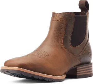 ARIAT Mens Hybrid Low Boy Square Toe Chelsea Casual Boots Ankle - Brown