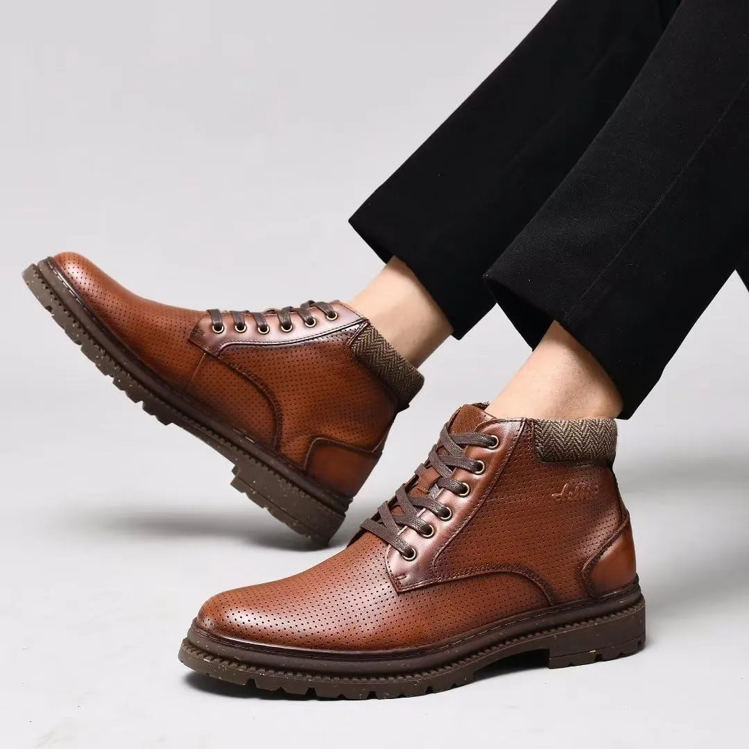 Arkbird Chelsea Ankle Boots for Men Genuine Leather Oxford Casual and Formal Dress Boot