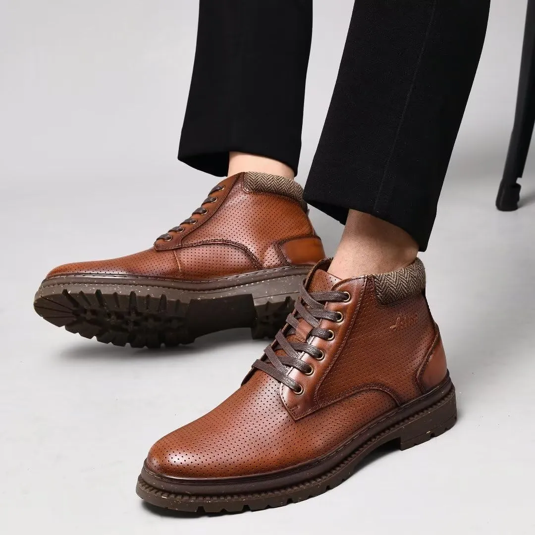 Arkbird Chelsea Ankle Boots for Men Genuine Leather Oxford Casual and Formal Dress Boot