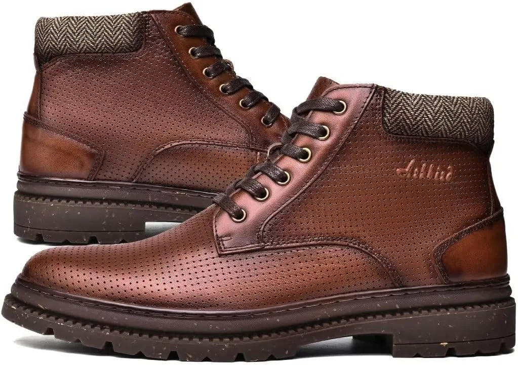 Arkbird Chelsea Ankle Boots for Men Genuine Leather Oxford Casual and Formal Dress Boot