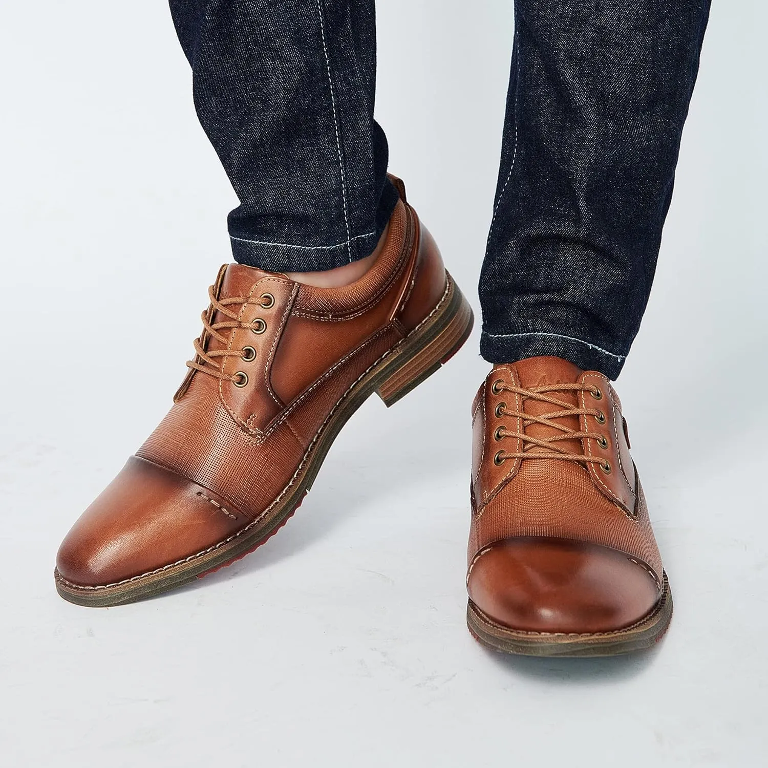 Arkbird Men's Leather Oxford Dress Shoes Stylish Formal Business Shoe for Men