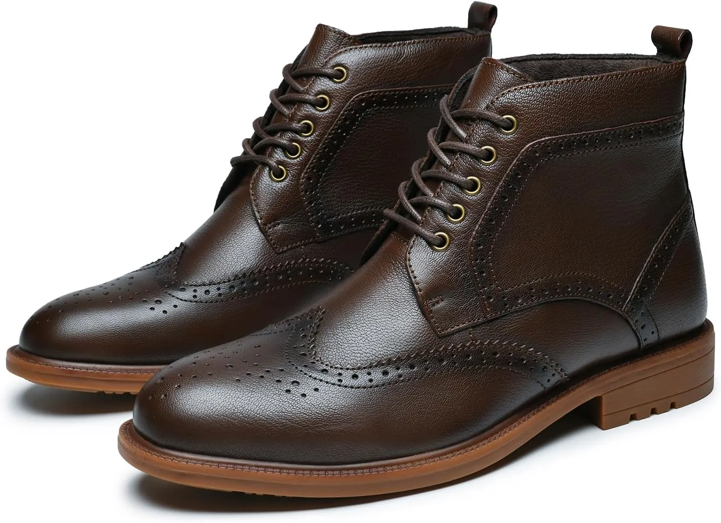 Arkbird Mens Oxford Dress Boots Fashion Casual Genuine Leather Brogue Chukka Ankle Boot for Men