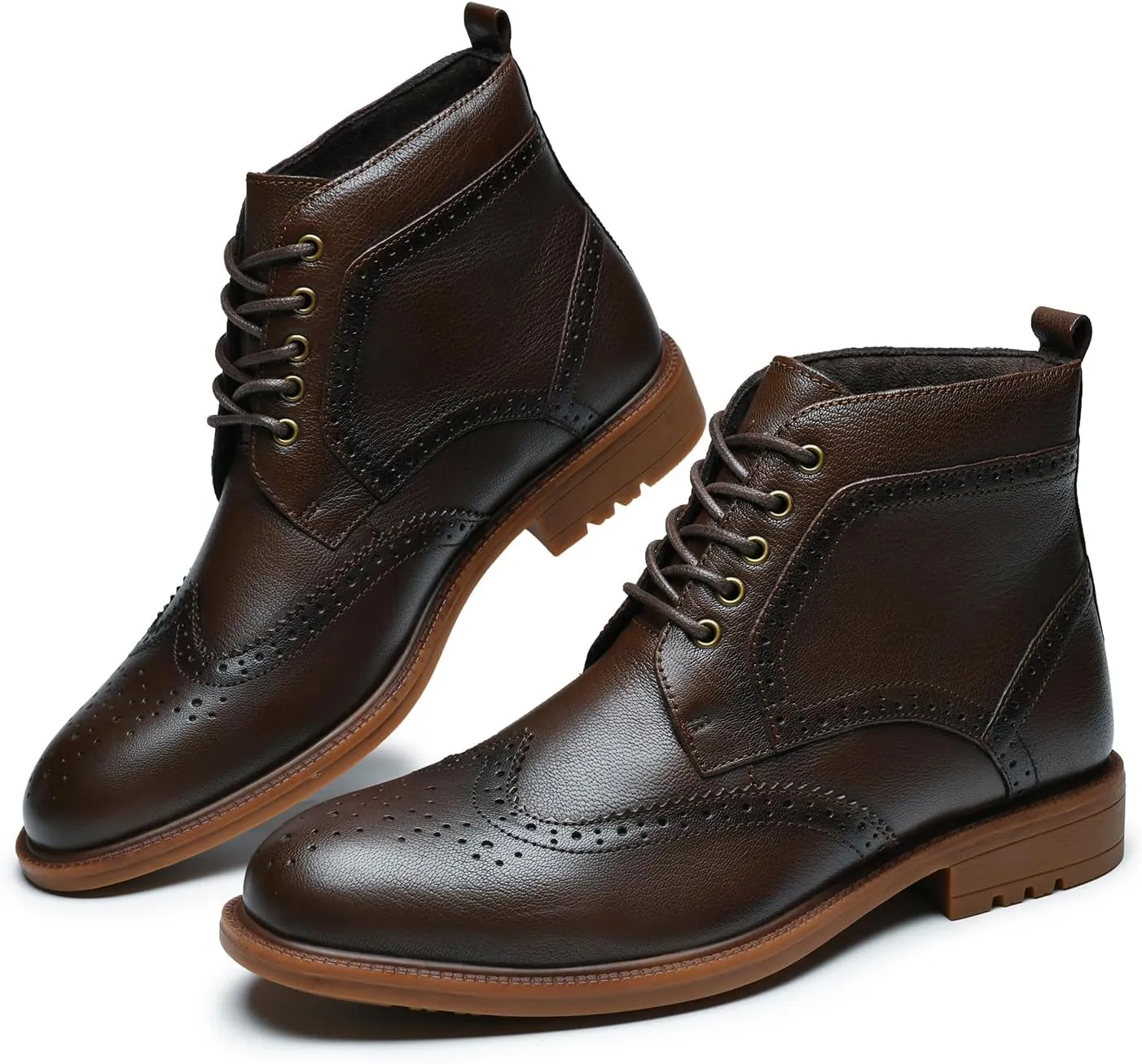 Arkbird Mens Oxford Dress Boots Fashion Casual Genuine Leather Brogue Chukka Ankle Boot for Men