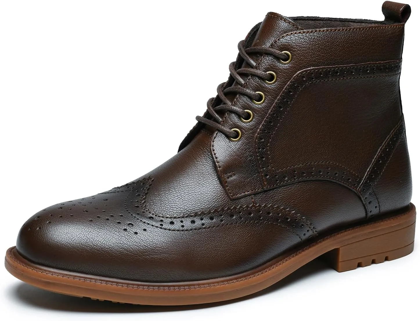Arkbird Mens Oxford Dress Boots Fashion Casual Genuine Leather Brogue Chukka Ankle Boot for Men