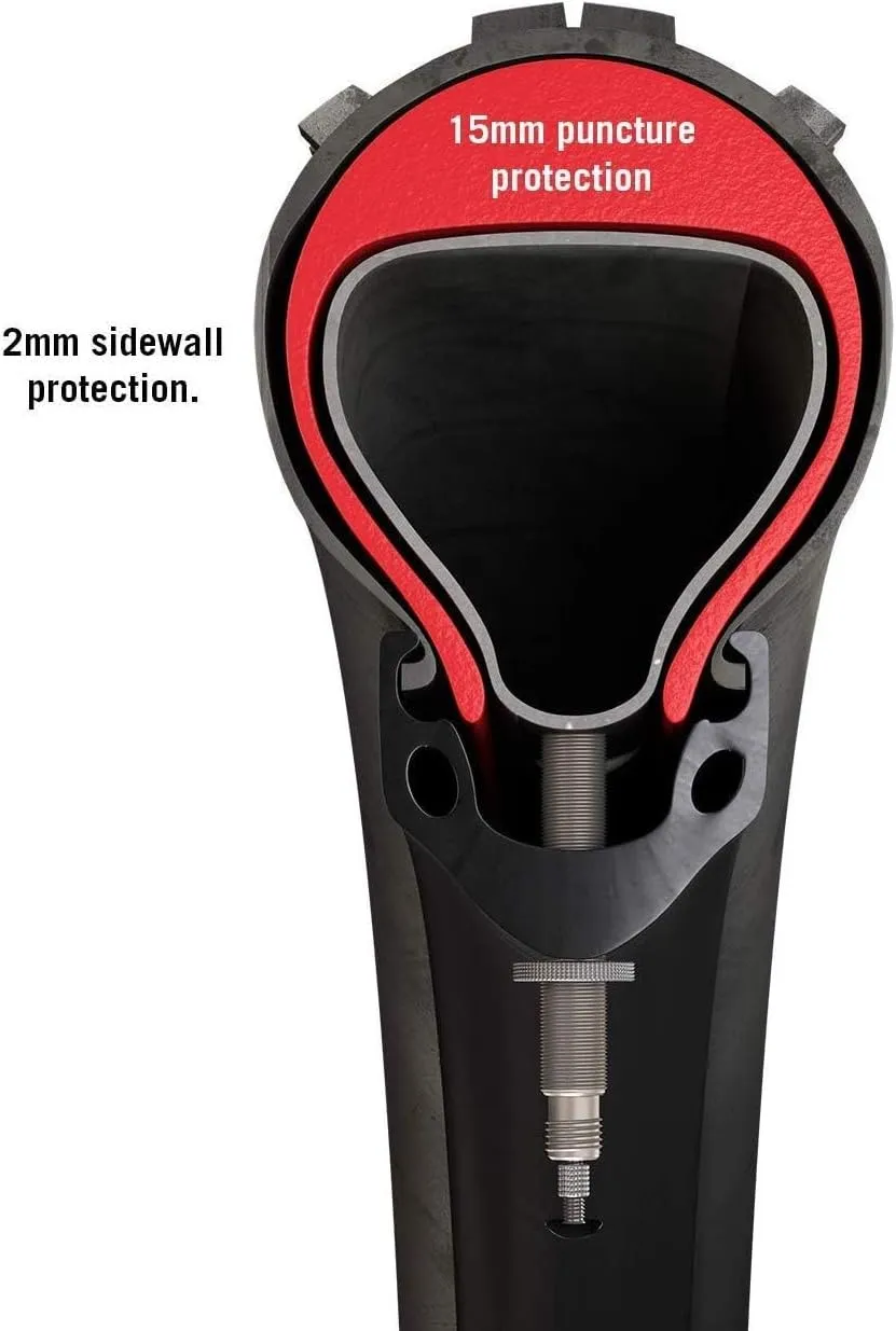 Armour Tire Inserts, 2 No Flat Bicycle Tire Liners with 2 Tubes, Puncture Proof Bicycle Tube Protectors, Stops Flats Compatible with E-Bikes, Mountain Bikes and More