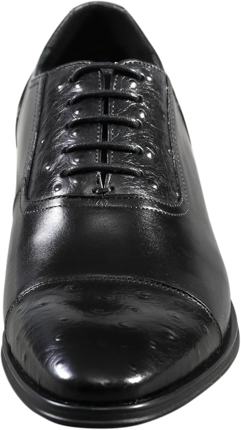 Asher Green AG114 Men's Genuine Leather Oxfords, Cap Toe, Lace Up, Brogue - Teal, Tan, Brown, Green, Grey