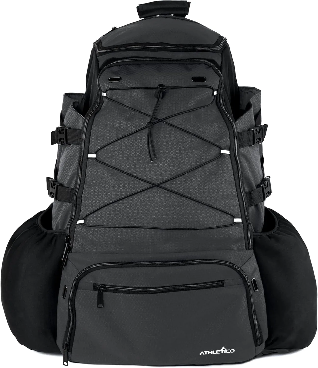 Athletico Dominator Baseball Bag - Softball Bat Bag with Shoes Compartment for Youth, Boys and Adult, Lightweight Baseball Bag with Fence Hook Hold TBall Bat, Batting Mitten, Helmet, Caps, Teeball Gear