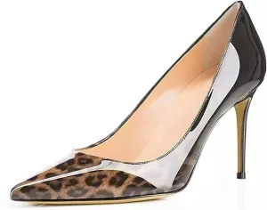 Axellion Women's Closed Toe Stiletto Pumps, Pointed Toe High Heels for Wedding, Prom, Office & Daily Wear