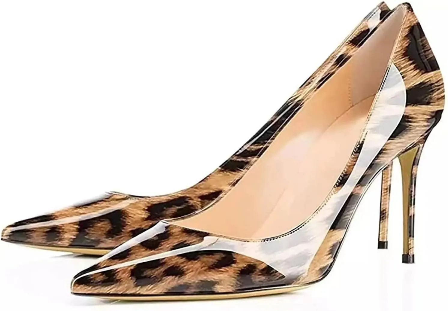 Axellion Women's Closed Toe Stiletto Pumps, Pointed Toe High Heels for Wedding, Prom, Office & Daily Wear