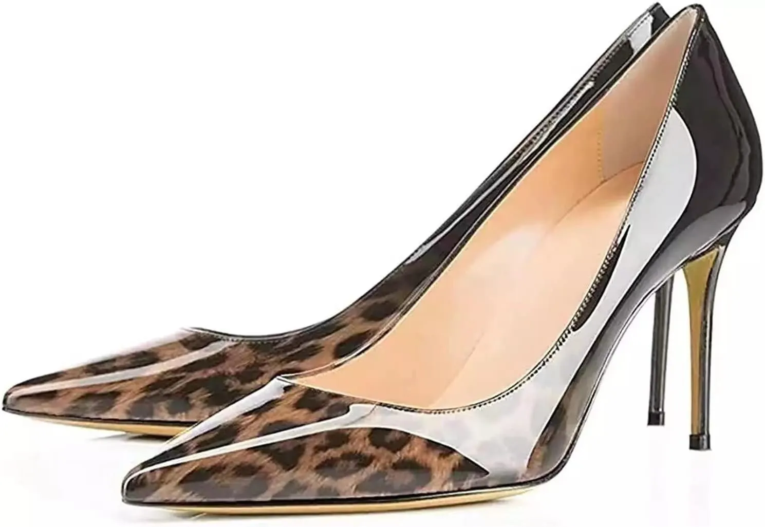 Axellion Women's Closed Toe Stiletto Pumps, Pointed Toe High Heels for Wedding, Prom, Office & Daily Wear