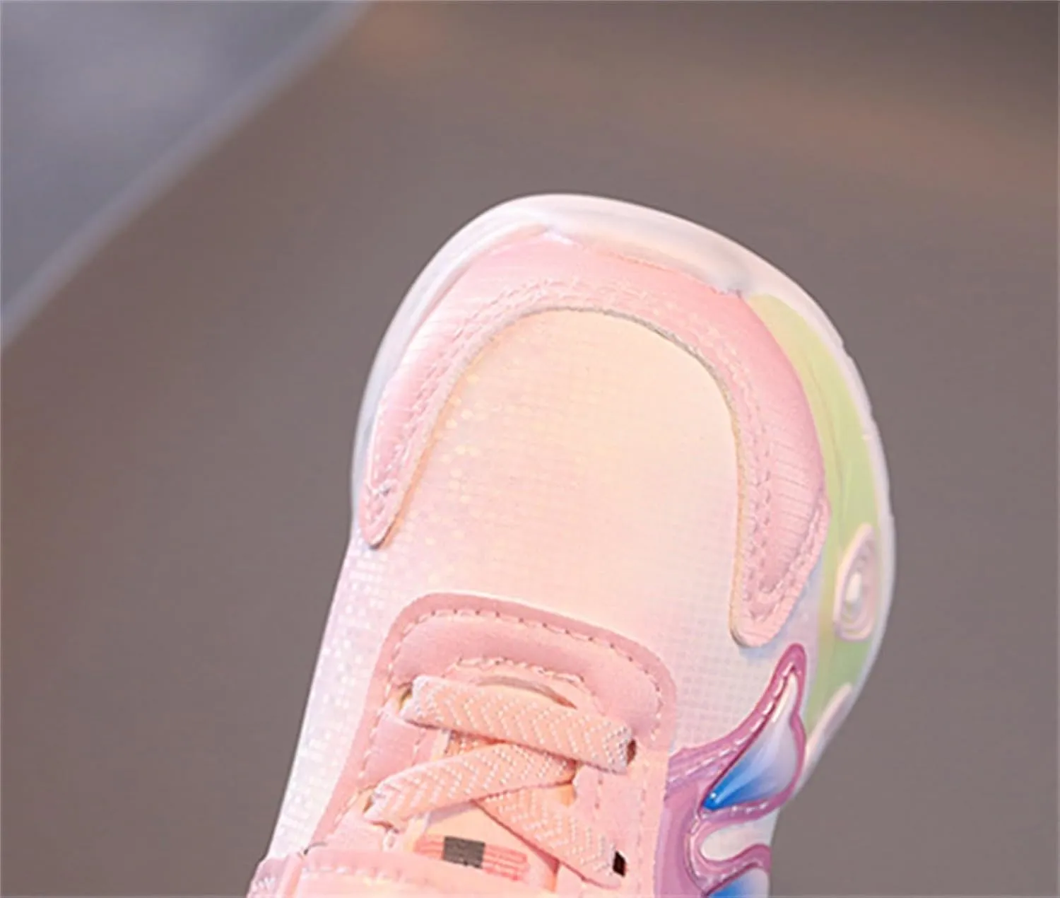 Baby Girls Cartoon Lights up Sneakers Cute Funny Hook Loop Non Slip Sport Shoes Toddler Newborn Walking Athletic Shoes