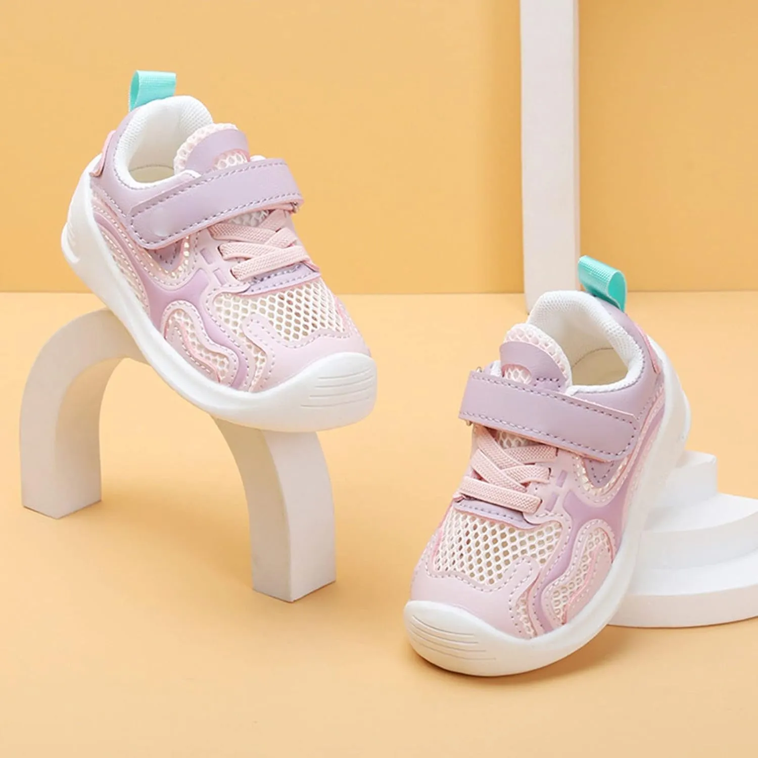 Baby Infant Mesh Sneakers Open Toe First Walking Shoes Toddler Summer Breathable Casual Soft Sole Non Slip Shoes