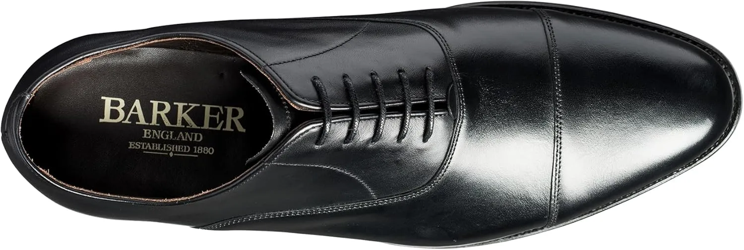 BARKER Duxford Men's Handmade Leather Oxford Dress Shoes - Timeless Elegance & Superior Craftsmanship for Formal & Business Wear