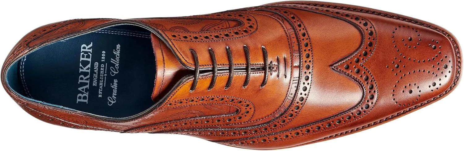 BARKER McClean Men's Handmade Leather Oxford Dress Shoes – Goodyear Welted, Full Leather Sole, Premium Calf Leather – Formal & Business Wear