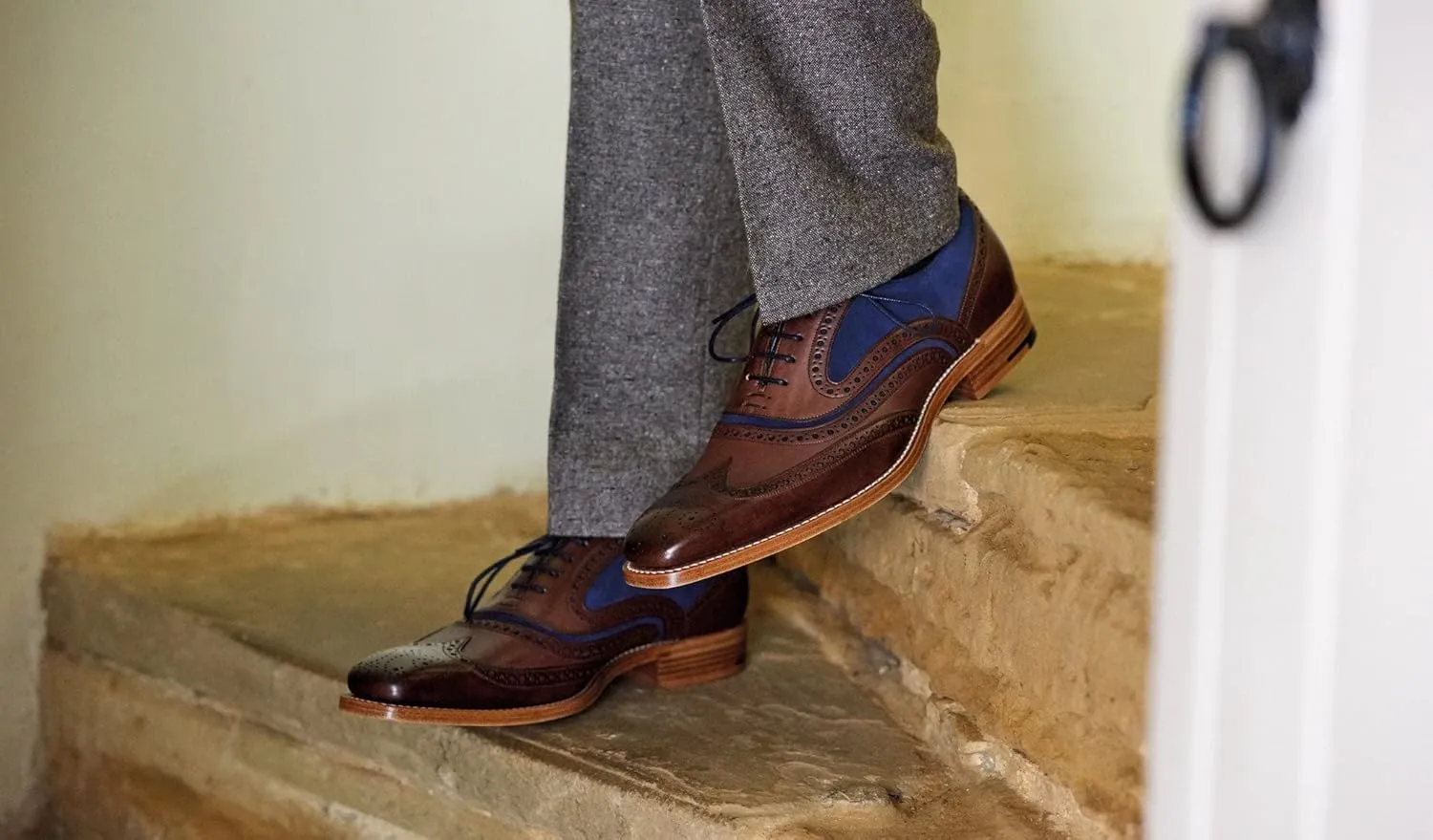 BARKER McClean Men's Handmade Leather Oxford Dress Shoes – Goodyear Welted, Full Leather Sole, Premium Calf Leather – Formal & Business Wear