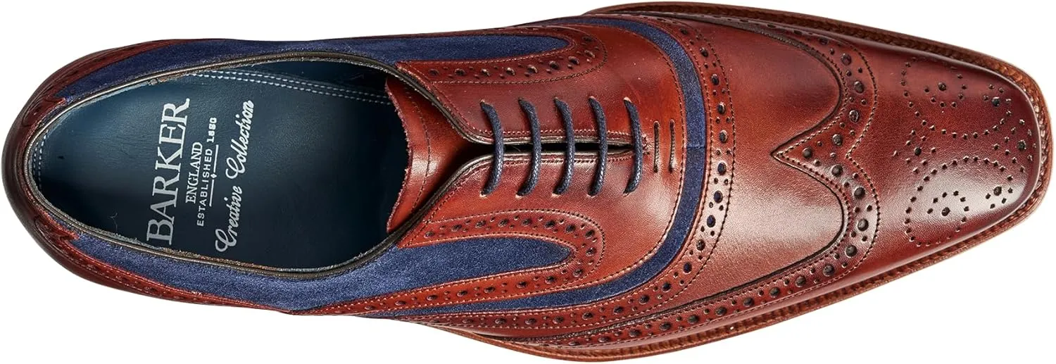 BARKER McClean Men's Handmade Leather Oxford Dress Shoes – Goodyear Welted, Full Leather Sole, Premium Calf Leather – Formal & Business Wear