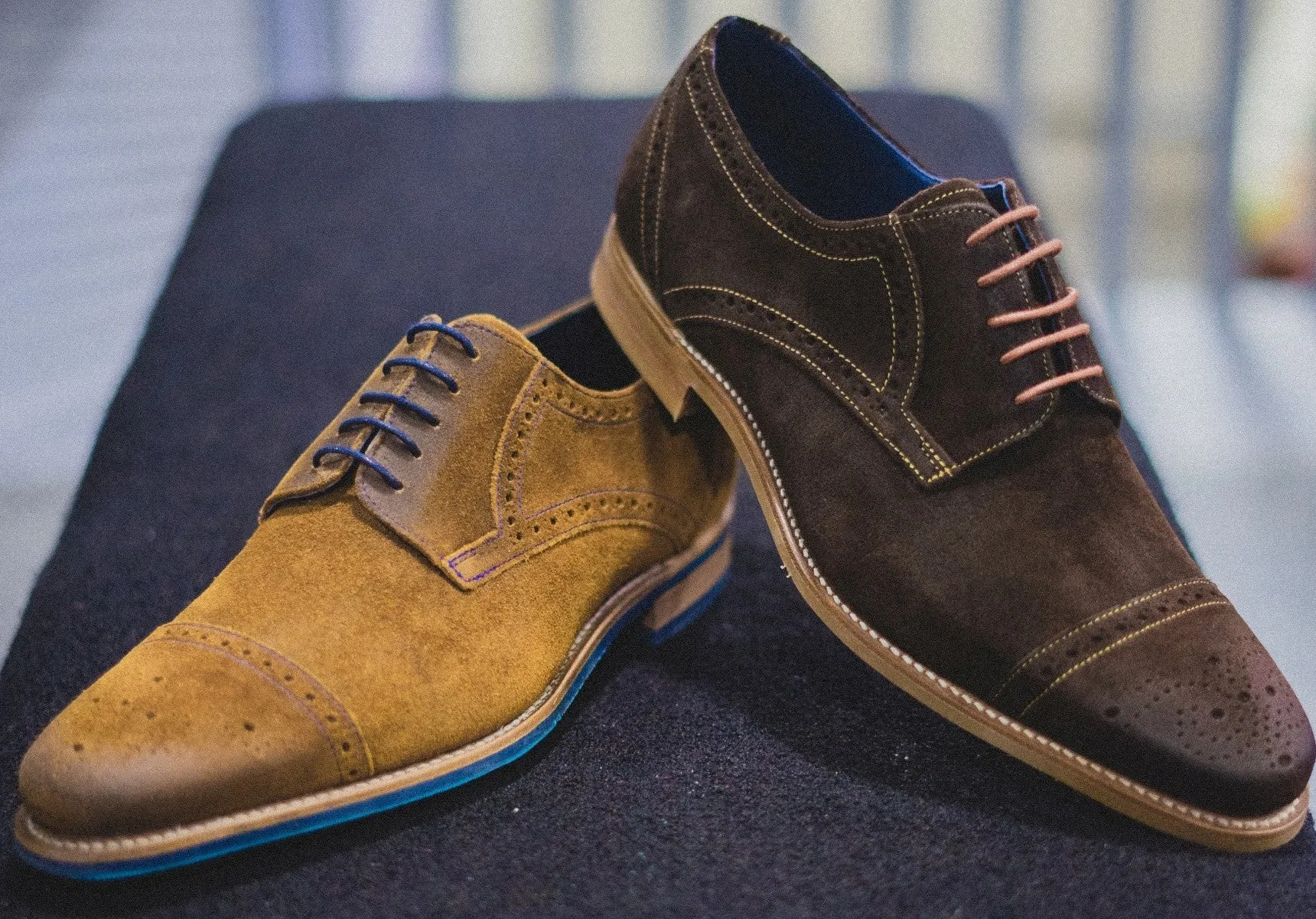 Barker Nixon - Brown Burnished Suede