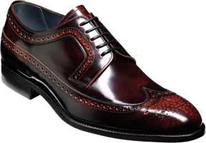 BARKER Woodbridge Men's Handmade Leather Oxford Brogue Dress Shoes – Goodyear Welted, Full Hi-Shine Calf Leather, Formal Business & Wedding Footwear