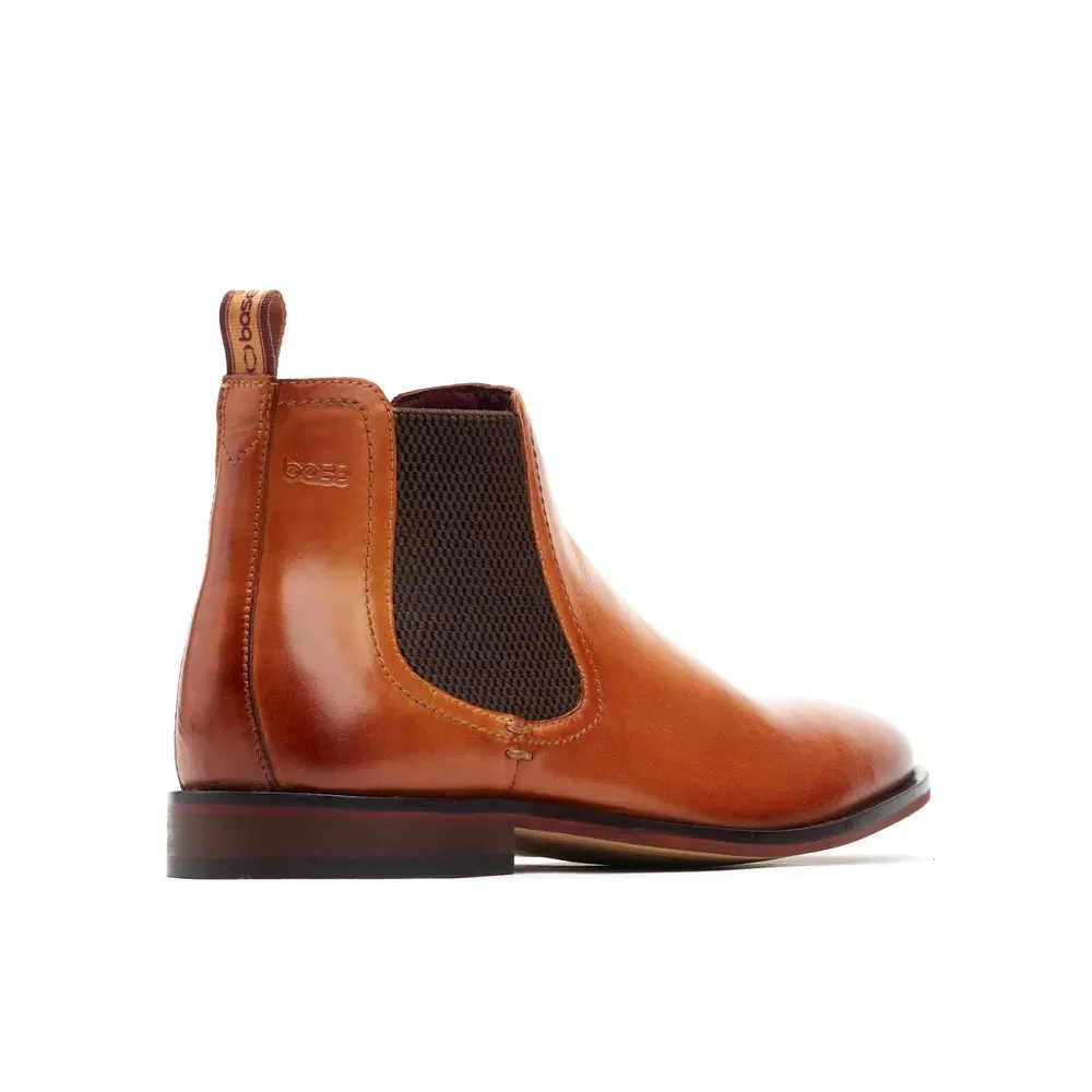 Base London Lynch  Washed Tan Leather Chelsea Style Dealer Boot