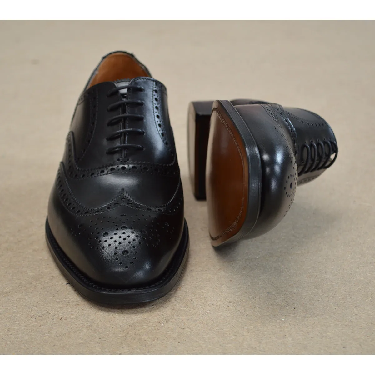 Berwick 1707 Oxford Brogue (5215) Black