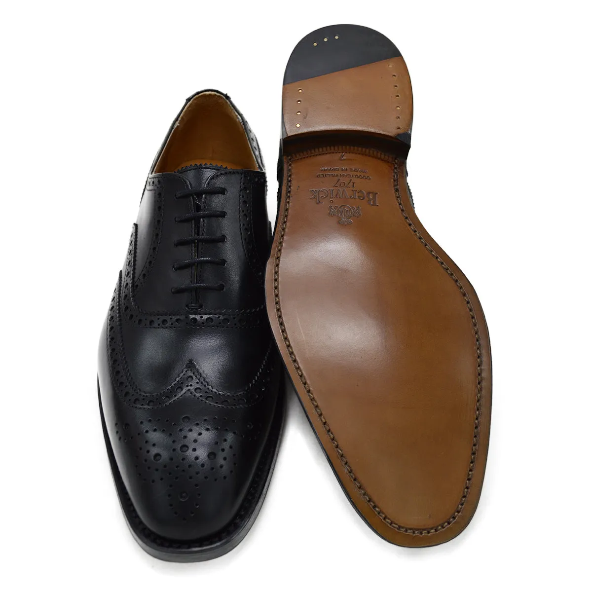 Berwick 1707 Oxford Brogue (5215) Black