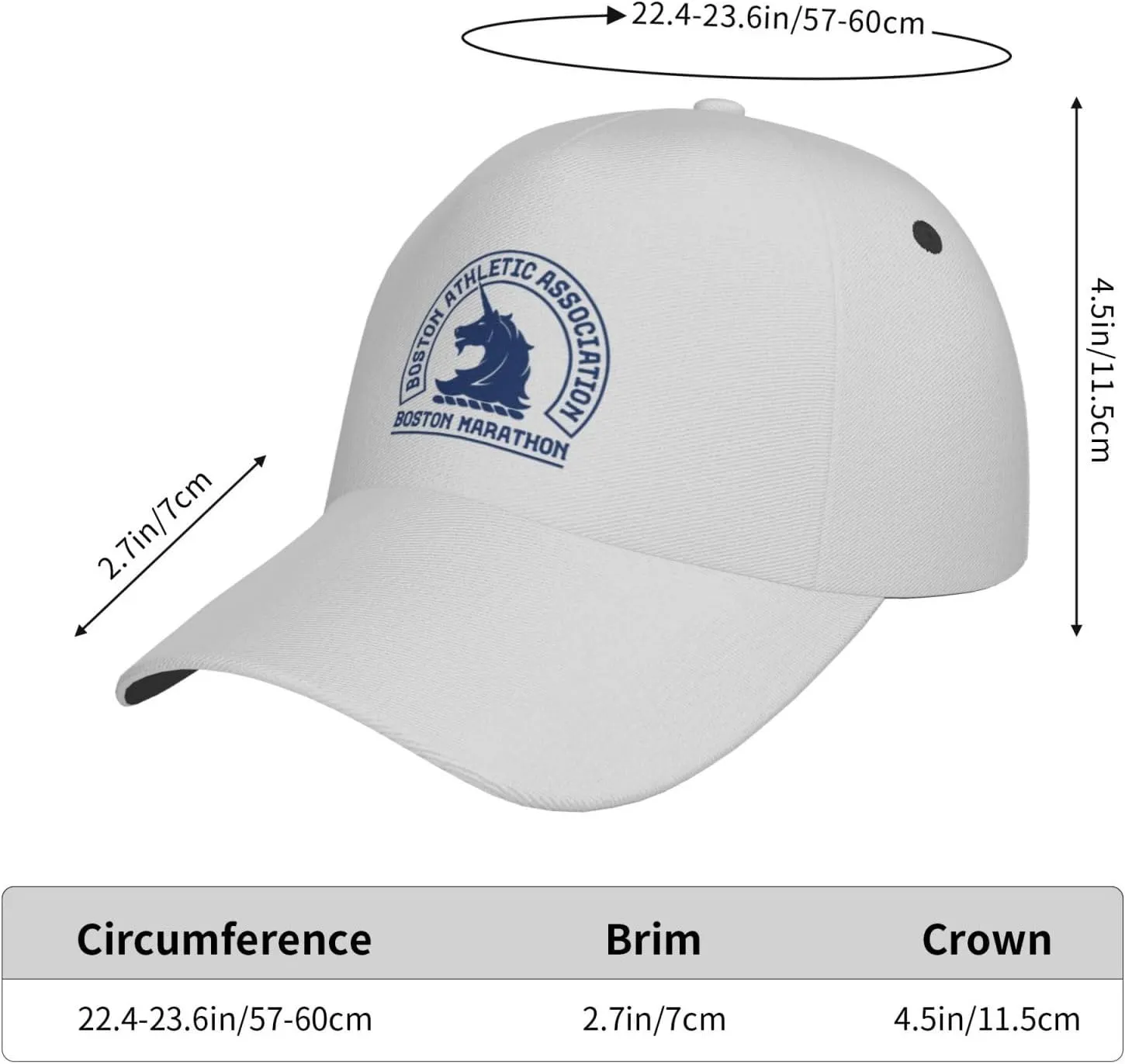 Boston Marathon Logo Hat Adult Baseball Cap Trucker Sun Visor Outdoor Sports Cap for Men Women