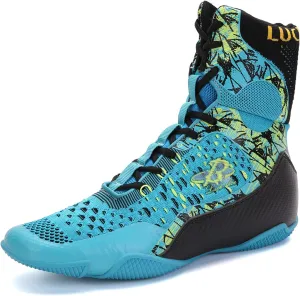 Boxing Shoes for Men High-top Fighting Shoes Wrestling Training Boots LS198