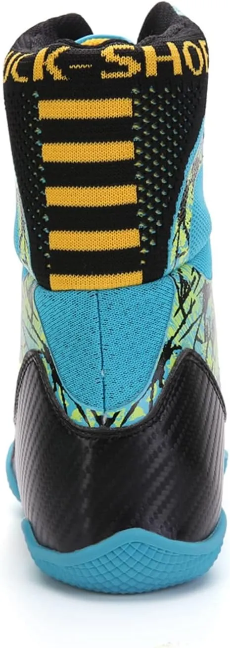 Boxing Shoes for Men High-top Fighting Shoes Wrestling Training Boots LS198